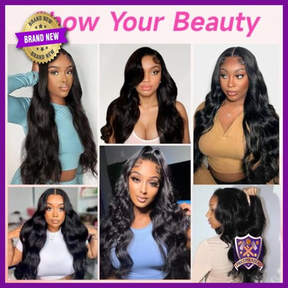 30 Inch 13x6 Lace Front Wig Human Hair Body Wave 200 Density HD Lace main image 4